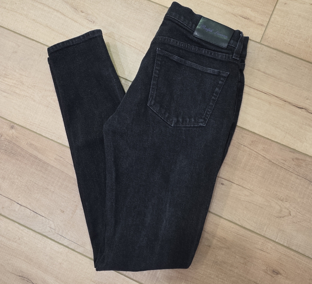 Vintage Ralph Lauren Purple Label Black Denim Jeans Made in Italy